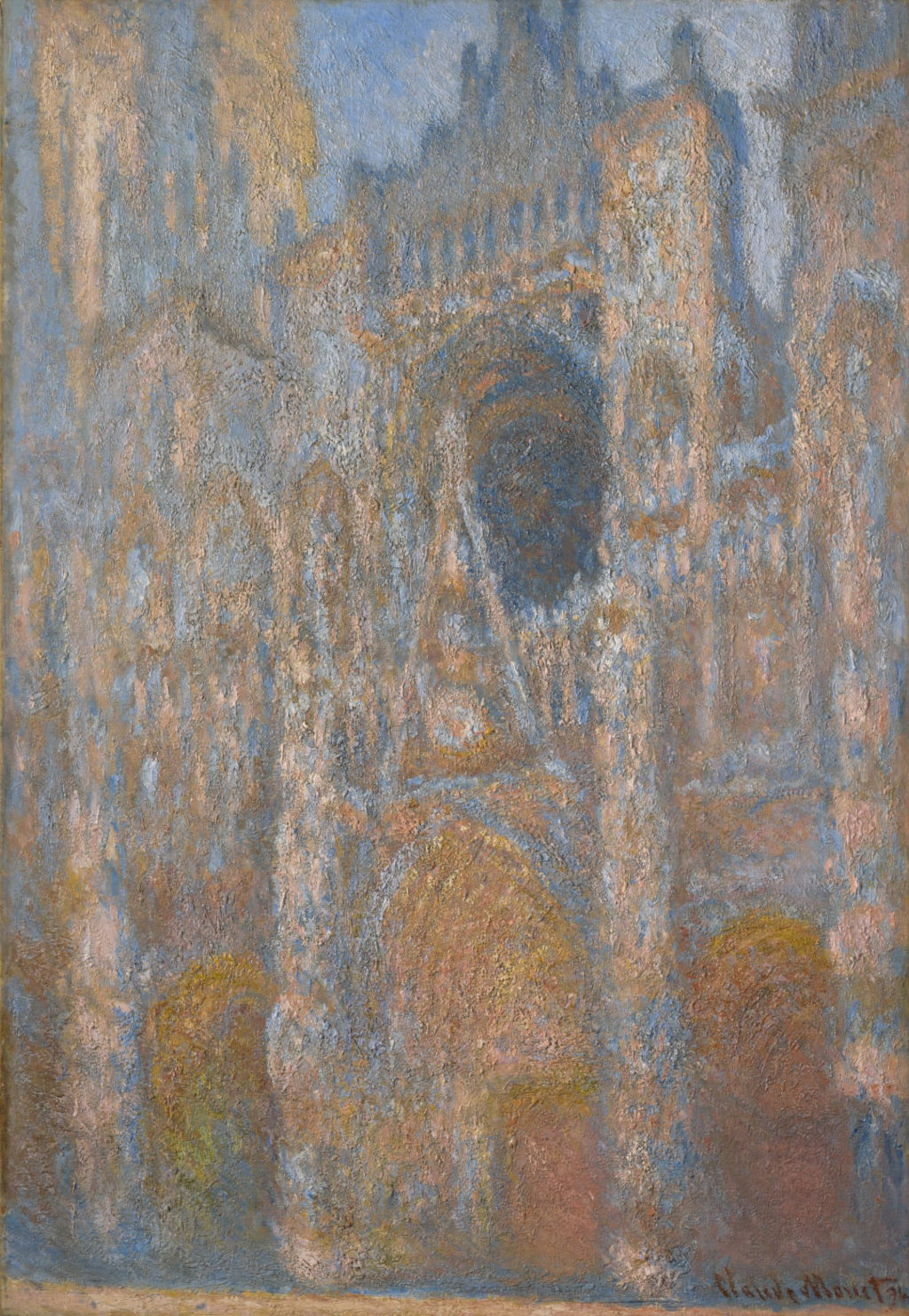 Rouen Cathedral Facade in Sunlight Claude Monet